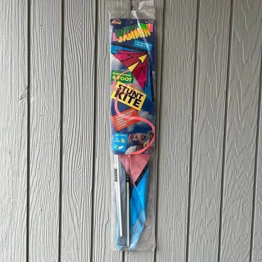 Vintage 1990 Spectra Star Dual Control Stunt Kite NIP Deadstock 4'